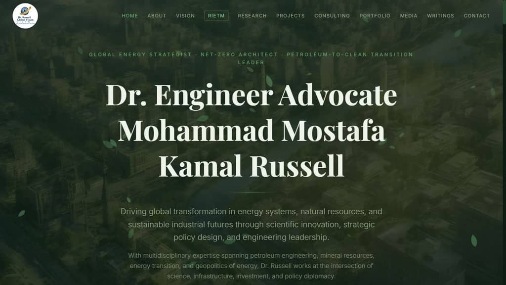 Russell Mostafa Kamal website — live preview