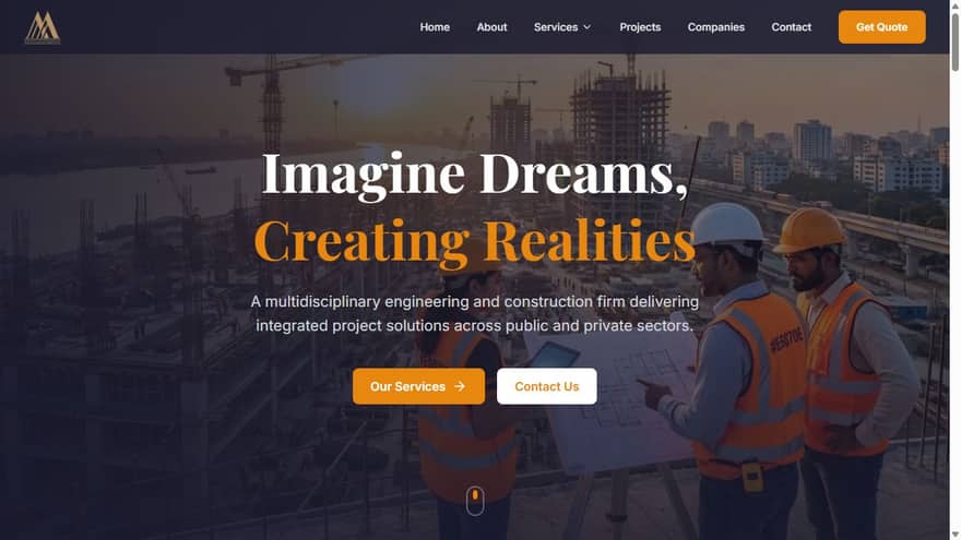 Macon Engineering website — live preview