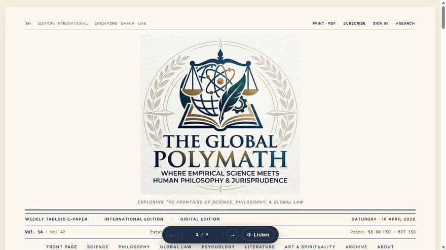 The Global Polymath website — live preview
